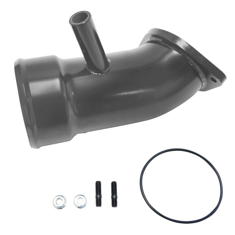Wehrli WCF100721-GRY 17-19 Chevrolet 6.6L L5P Duramax 3.5in Intake Horn w/PCV Port - WCFab Grey