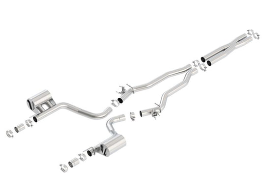 Borla 140669 15-16 Dodge Charger Hellcat 6.2L V8 ATAK Catback Exhaust w/ Valves No Tips Factory Valance