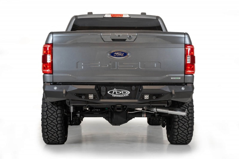 Addictive Desert Designs R191231280103 2021 Ford F-150 Stealth Fighter Rear Bumper w/ Back up Sensors