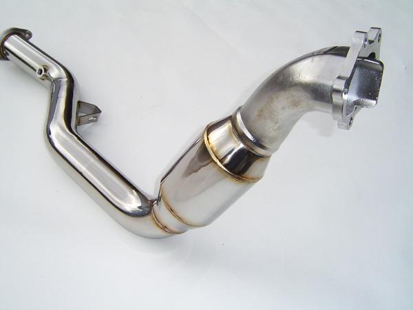 Invidia HS05SW1DPC 02-07 WRX/STi Polished Divorced Waste Gate Downpipe with High Flow Cat