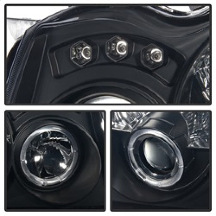 SPYDER 5078551 Spyder Jeep Grand Cherokee 05-07 Projector Headlights LED Halo LED Blk Smke PRO-YD-JGC05-HL-BSM