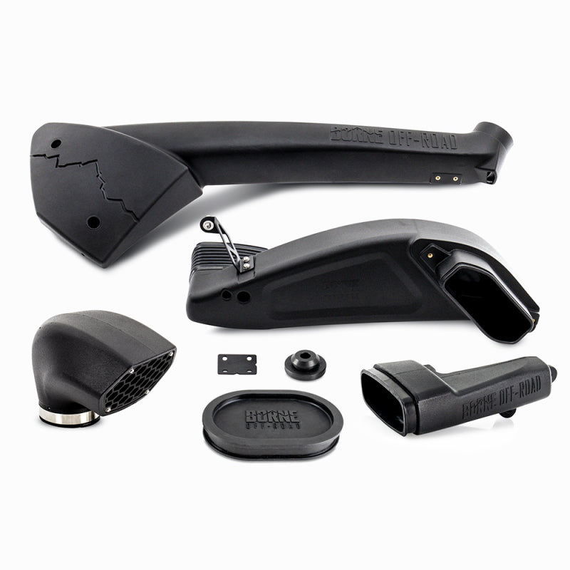 Mishimoto MMAI-RPTR-17NWBK BORNE Off-Road 17-20 Ford F-150 Raptor 3.5L EcoBoost Snorkel - Micro-Wrinkle Black