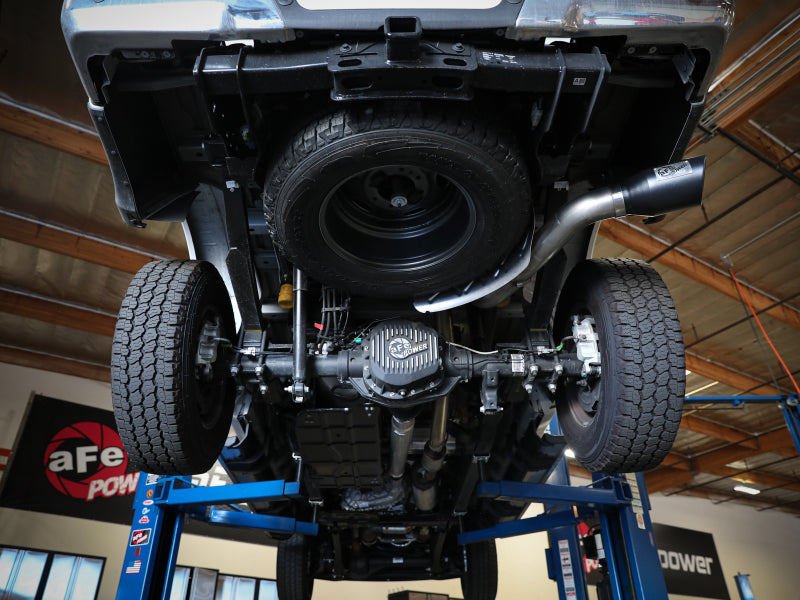 aFe 49-43116NM-P Apollo GT Series 3-1/2in 409 SS Axle-Back Exhaust 17-20 Ford F-250/F-350 Polished Tip No Muffler