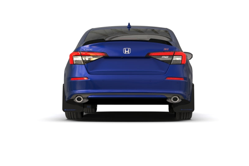 Rally Armor MF90-UR-RD/WH 22-25 Honda Civic/Civic Si/Sport Red UR Mud Flap w/White Logo
