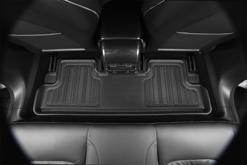 3D MAXpider E1TL00501809 3D Maxpider 17-21 Tesla Model X Folding 7-Seat Elitect 1st 2nd 3rd Row - Floor Mat Set (Black)
