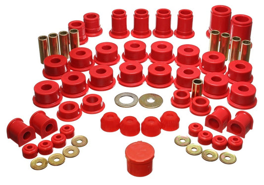 Energy Suspension 8.18103R 90-95 Toyota 4 Runner 2WD/4WD Red Hyper-Flex Master Bushing Set