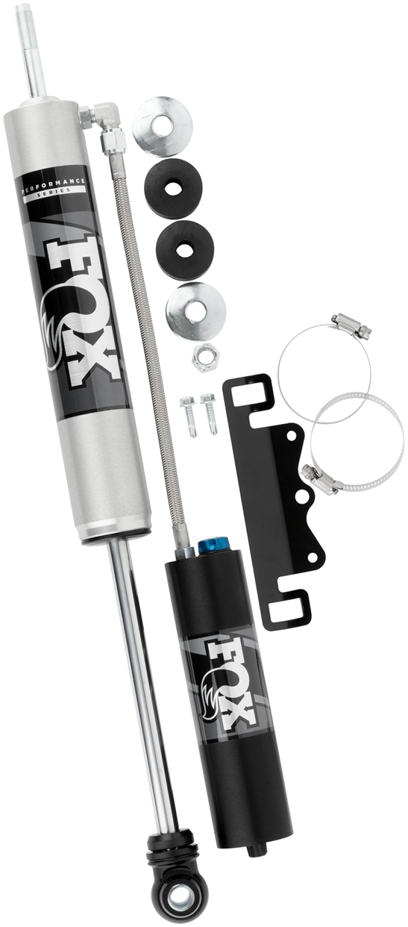 FOX 985-26-161 Fox 17-19 Ford F250/F350 2.0 Performance Series Remote Reservoir Adj. Front Shocks 0-1.5in Lift