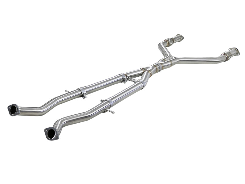aFe 49-36131 Takeda 2.5in to 3in 304 SS Y-Pipe Exhaust System 16-18 Infiniti Q50/Q60 V6-3.0L (tt)