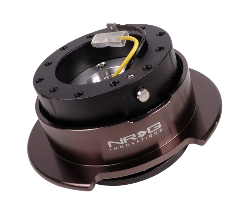NRG SRK-250BKC Quick Release Kit Gen 2.5 - Black / Black Chrome Ring