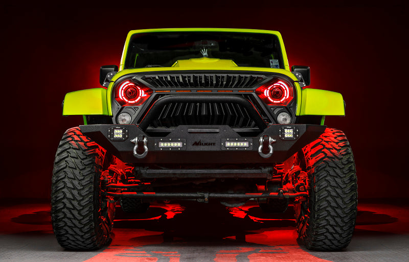 ORACLE Lighting 5876-334 0718 Jeep Wrangler JK Oculus 7in ColorSHIFT Bi-LED Projector Headlights