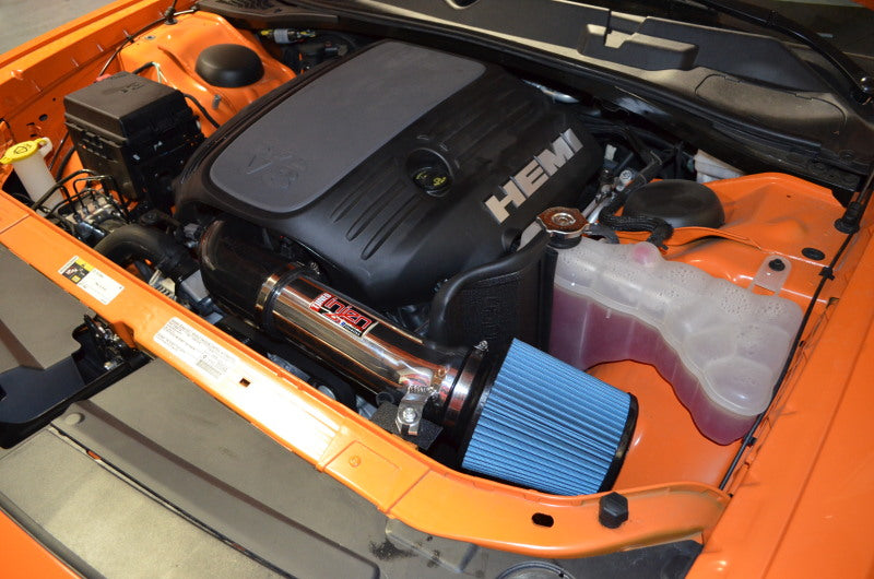 Injen PF5063WB 11-19 Dodge Challenger Hemi 5.7L V8 Wrinkle Black Power-Flow Air Intake System w/Heat Shield