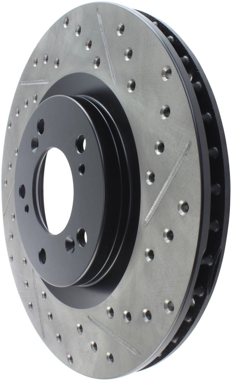 Stoptech 127.40048L StopTech 00-09 S2000 Slotted & Drilled Left Front Rotor