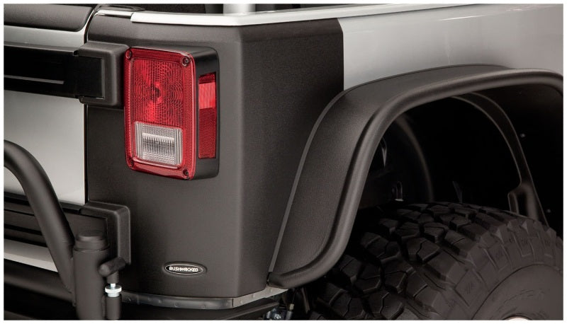 Bushwacker 14009 07-18 Jeep Wrangler Trail Armor Rear Corners - Black