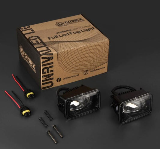 AlphaRex 210009 15-20 Ford F150/17-22 Super Duty DoubleTap Dual Color LED Projector Fog Lights