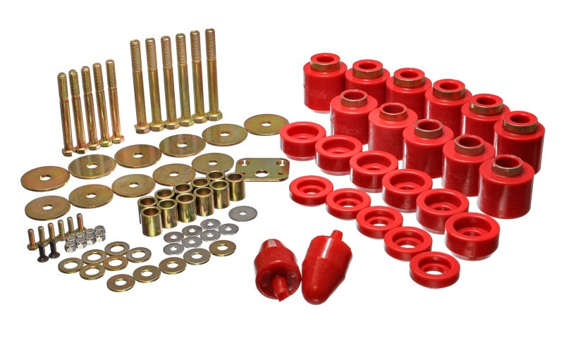 Energy Suspension 2.4108R 1in Body Lift Kit - Red