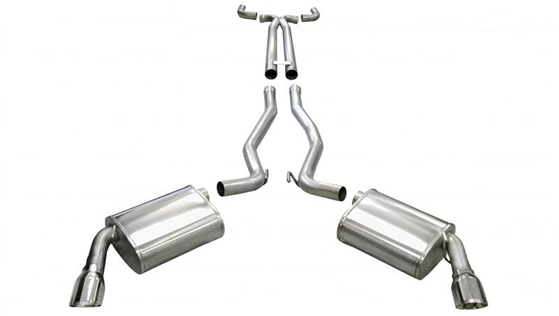 CORSA Performance 14954 Corsa 2010-2013 Chevrolet Camaro Convertible SS 6.2L V8 Manual Polished Sport Cat-Back + XO Exhaust