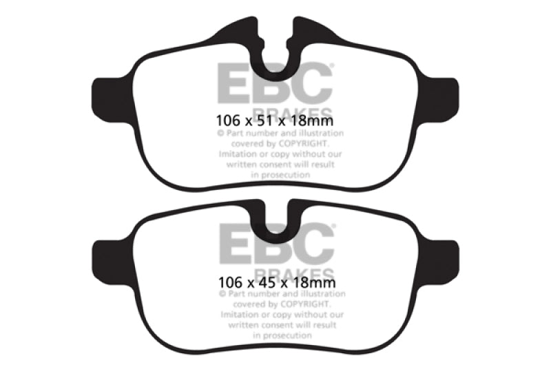 EBC DP42046R 09+ BMW Z4 3.0 (E89) Yellowstuff Rear Brake Pads