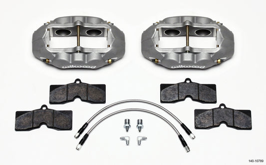 Wilwood 140-10789 D8-4 Front Caliper Kit Clear Corvette C2 / C3 65-82