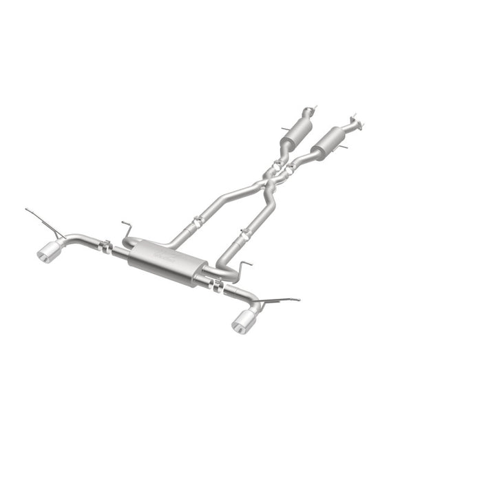 Magnaflow 19216 MagnaFlow Cat-Back SS 2.5in Dual Split Rear 4in Black Tip 11-16 Jeep Grand Cherokee 5.7L V8/3.6L V6