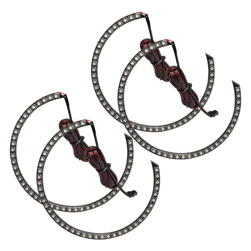 ORACLE Lighting 1458-332 Oracle 0814 Dodge Challenger Dynamic Surface Mount Headlight/Fog Light Halo Kit COMBO