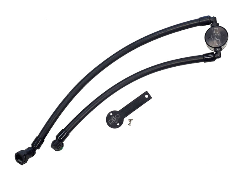 J&L 3071P-B 2021-2024 RAM TRX 6.2L Supercharged Passenger Side Oil Separator 3.0 - Black Anodized