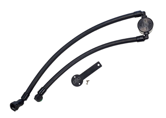 J&L 3071P-B 2021-2024 RAM TRX 6.2L Supercharged Passenger Side Oil Separator 3.0 - Black Anodized