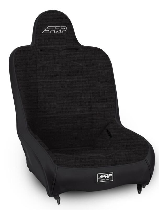 PRP Seats A100110-50 PRP Premier High Back Suspension Seat (Two Neck Slots) - All Black