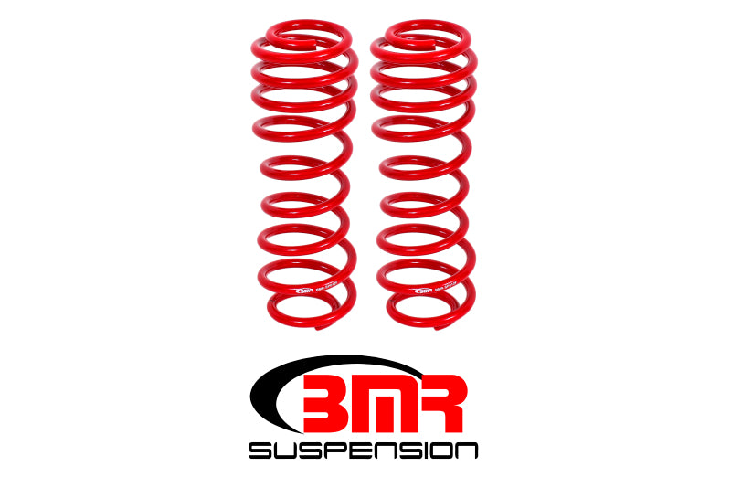 BMR Suspension SP012R BMR 05-14 S197 Mustang GT/GT500 Rear Performance/Drag Lowering Springs - Red