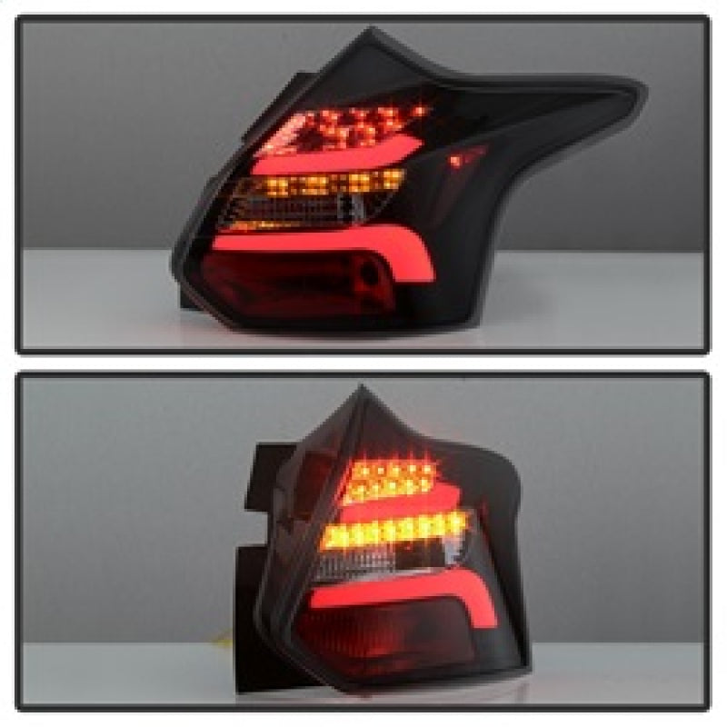 SPYDER 5085146 Spyder 12-14 Ford Focus 5DR LED Tail Lights - Black Smoke (ALT-YD-FF12-LED-BSM)