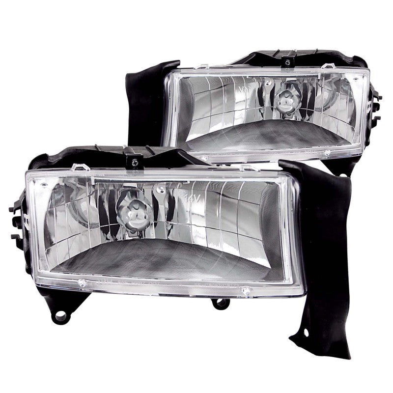 ANZO 111021 1997-2004 Dodge Dakota Crystal Headlights Chrome
