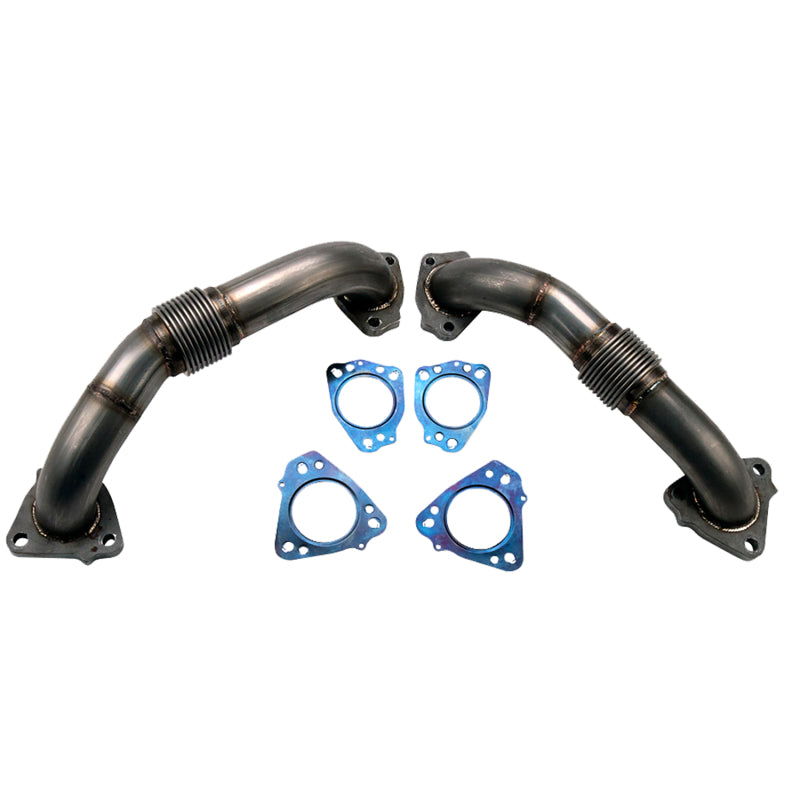 Wehrli WCF100624 17-24 Chevrolet 6.6L L5P Duramax 2in Stainless Up Pipe Kit w/Gaskets