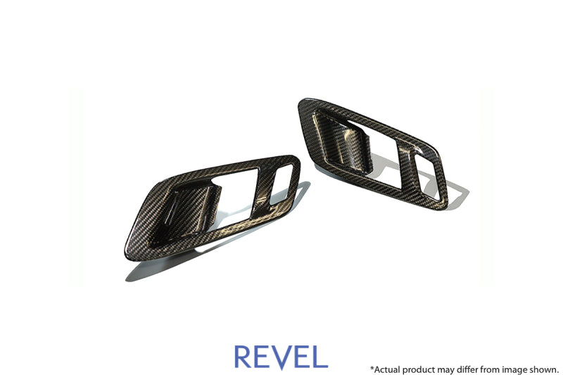 Revel 1TR4GT0AT03 GT Dry Carbon Inner Door Handle Cover 2020 Toyota GR Supra - 2 Pieces