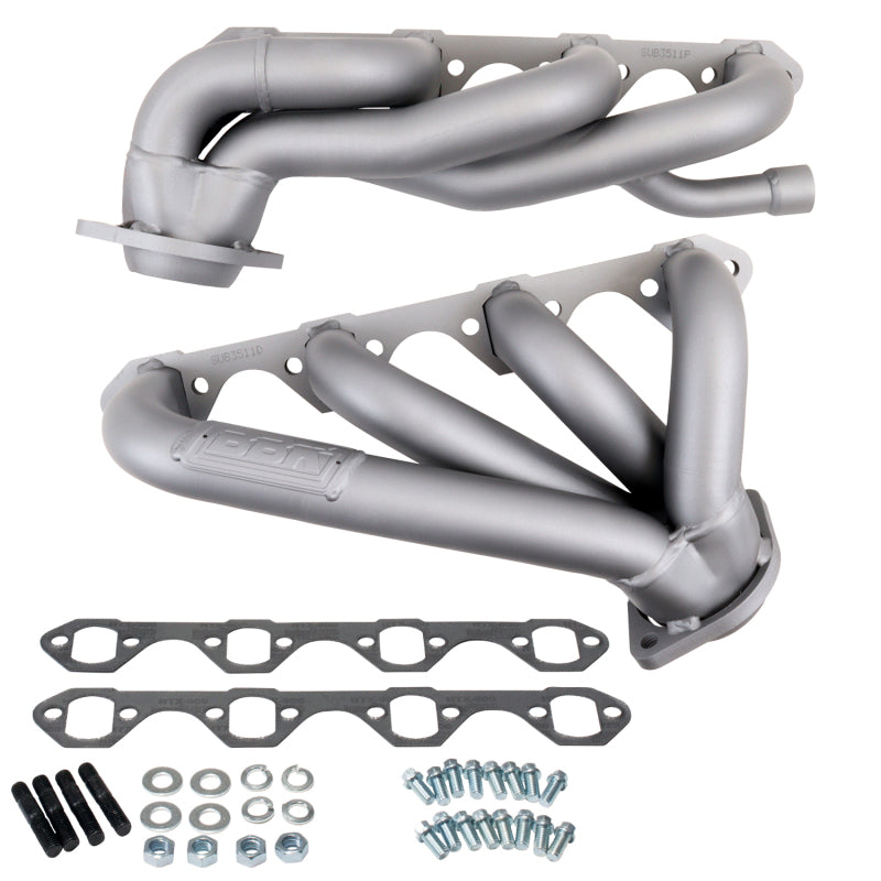 BBK 3511 87-95 Ford F150 Truck 5.8 351 Shorty Unequal Length Exhaust Headers - 1-5/8 Titanium Ceramic