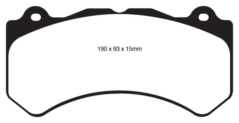 EBC DP41853R 16+ Cadillac ATS-V 3.6 Twin Turbo Yellowstuff Front Brake Pads