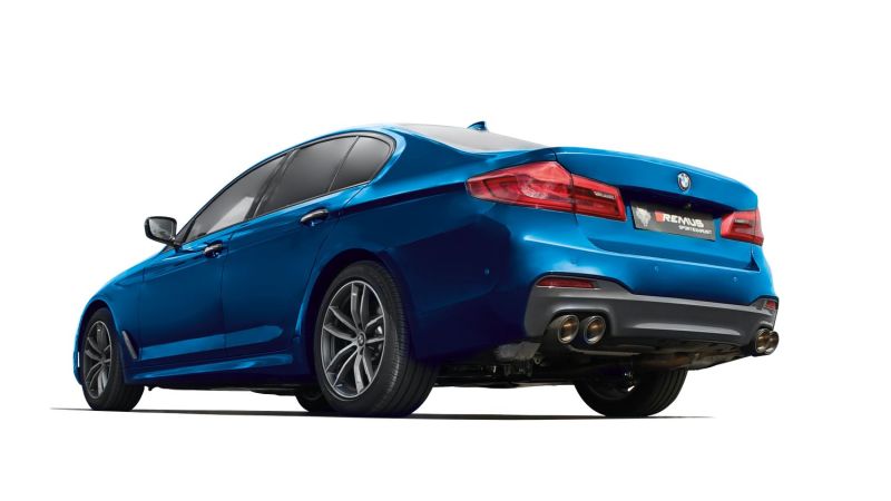 Remus 089017 1500 2017 BMW M550I xDrive G30 Sedan 4.4L (N63R) Axle Back Exhaust (Tail Pipes Req)
