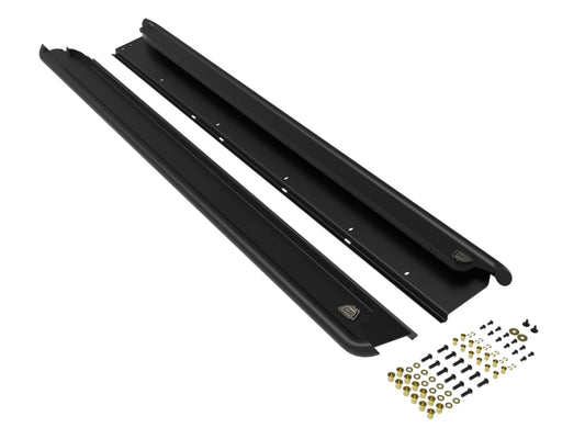 aFe 79-27001 POWER 10-14 Subaru Outback H4 2.5L / H6 3.6L Terra Guard Trail Slider Step - Black