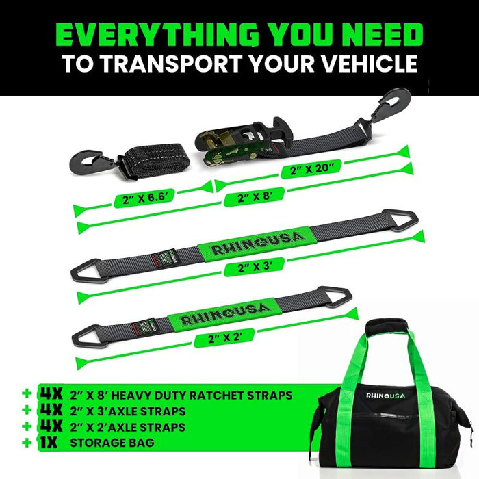 Rhino USA TD-VS2INKIT-SNAP RSA Tie Down Kits