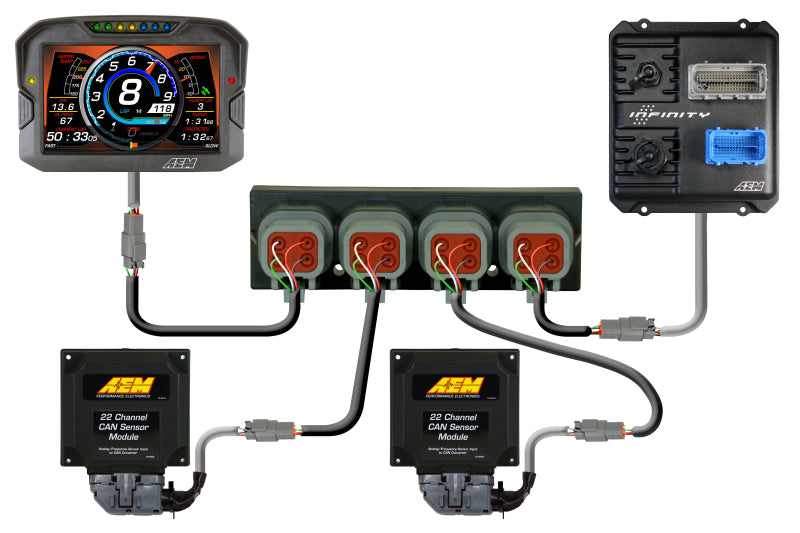 AEM 30-2225 4 Port net Can Hub