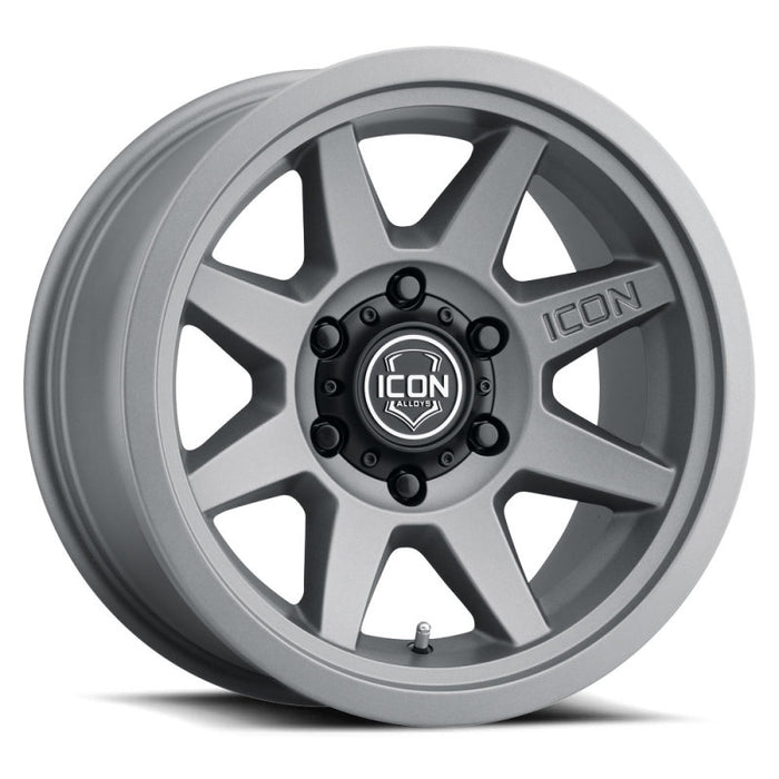 ICON 1917858347CH Rebound 17x8.5 6x5.5 0mm Offset 4.75in BS 106.1mm Bore Charcoal Wheel