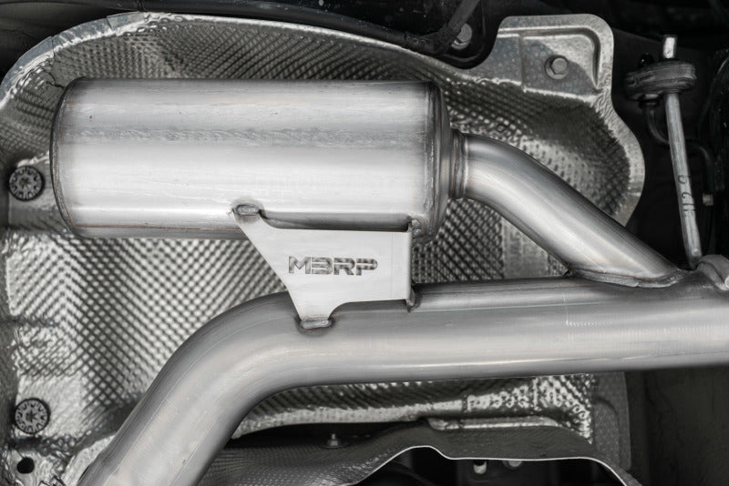 MBRP S46083CF 19-21 VW Jetta GLI T304 SS 3in Cat-Back Dual Split Rear Exit Exhaust - Carbon Fiber Tips