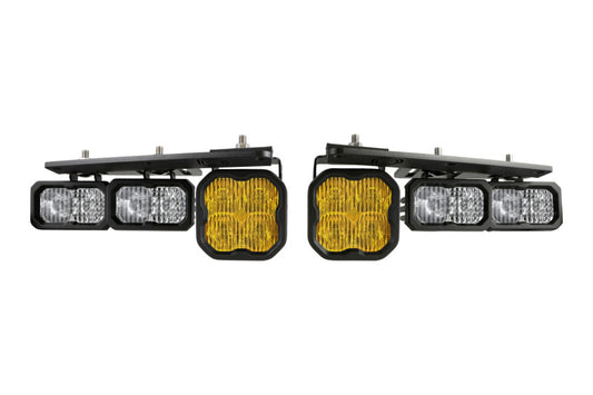 Diode Dynamics DD7179 21-Up Ford Bronco Stage Series Fog Pocket Kit - Yellow Sport