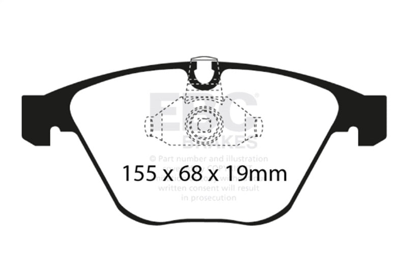 EBC DP31449C 08-10 BMW M3 4.0 (E90) Redstuff Front Brake Pads