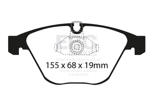 EBC DP51449NDX 08-10 BMW M3 4.0 (E90) Bluestuff Front Brake Pads
