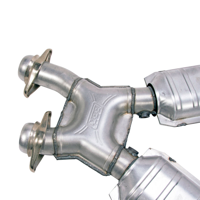 Bbk Performance BBK1638 2-1/2 Off-Road Mid Pipe w/Converters - GT/Cobra