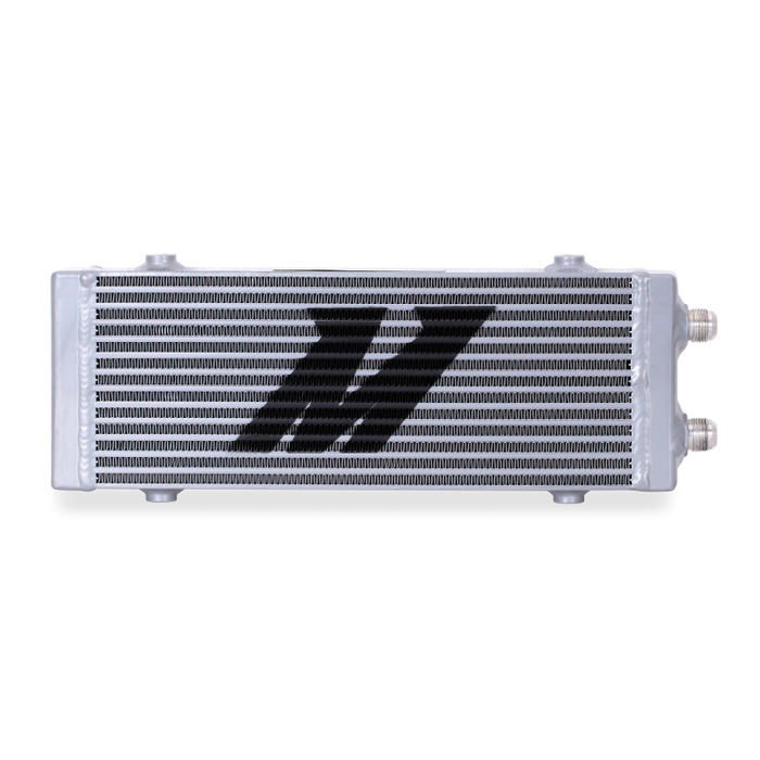 Mishimoto MMOC-DP-MSL Universal Medium Bar and Plate Dual Pass Silver Oil Cooler