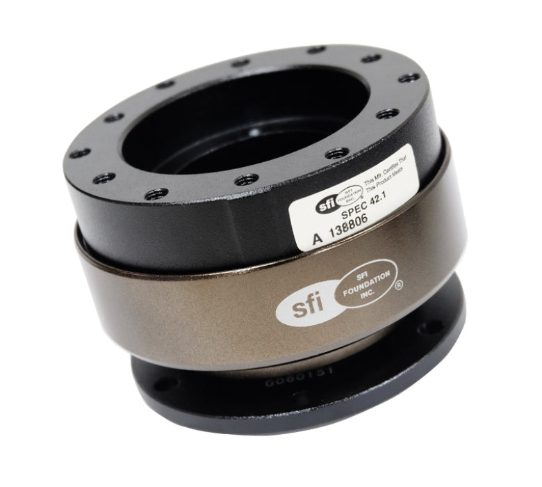 NRG SRK-200-1BK Quick Release Gen 2.0 - Black Body / Chrome Ring SFI Spec 42.1