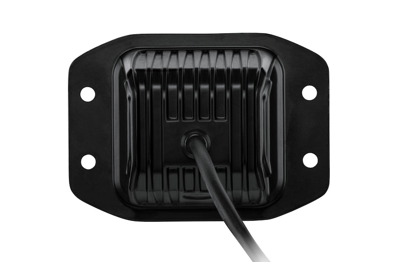 Hella 358176831 Universal Black Magic 3.2in L.E.D. Cube Kit - Flood Beam (Flush Mount)