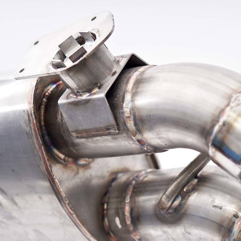 Stainless Works CA16RVMKSFCR 2016+ Chevy Camaro SS 3in Redline Factory Connect Axle Back w/Valve & 4in Quad Tips