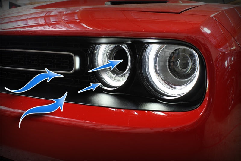 aFe 54-72203-SF Momentum GT Carbon Fiber Dynamic Air Scoop 15-18 Dodge Challenger V6-3.6L/V8-5.7L/6.4L HEMI
