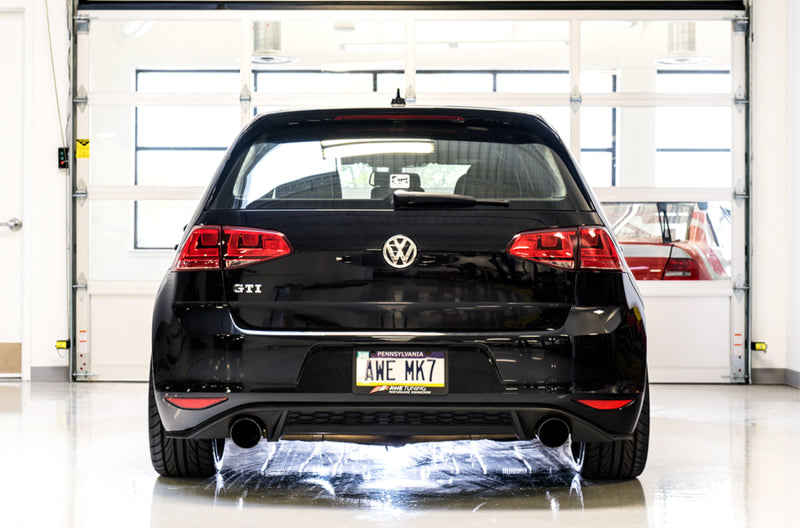 AWE Tuning 3015-33050 VW MK7 GTI Touring Edition Exhaust - Diamond Black Tips